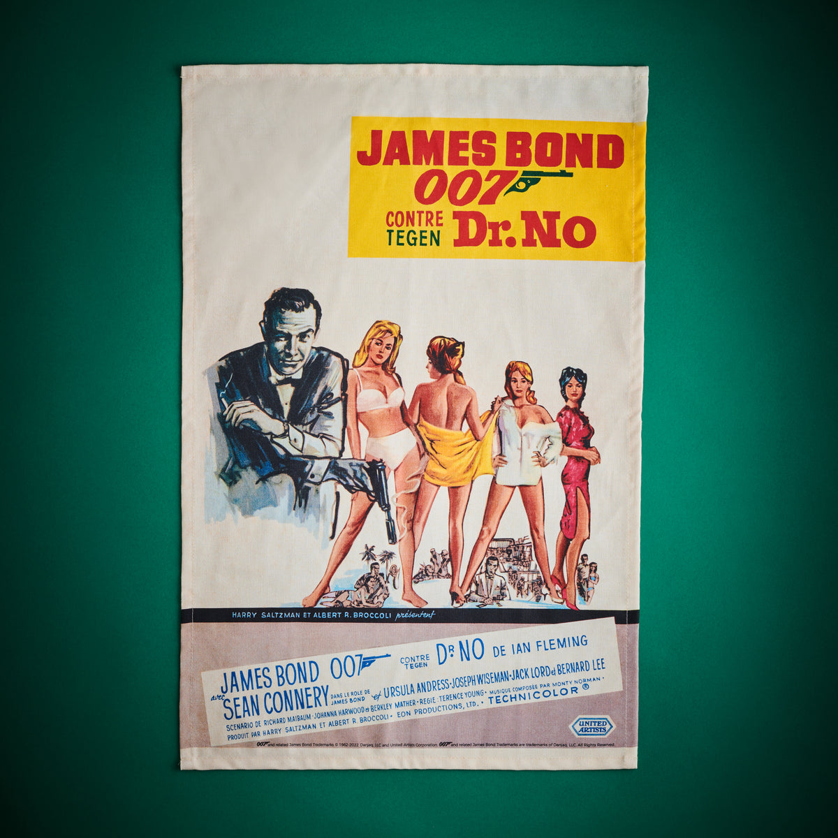 James Bond Dr. No Poster Tea Towel