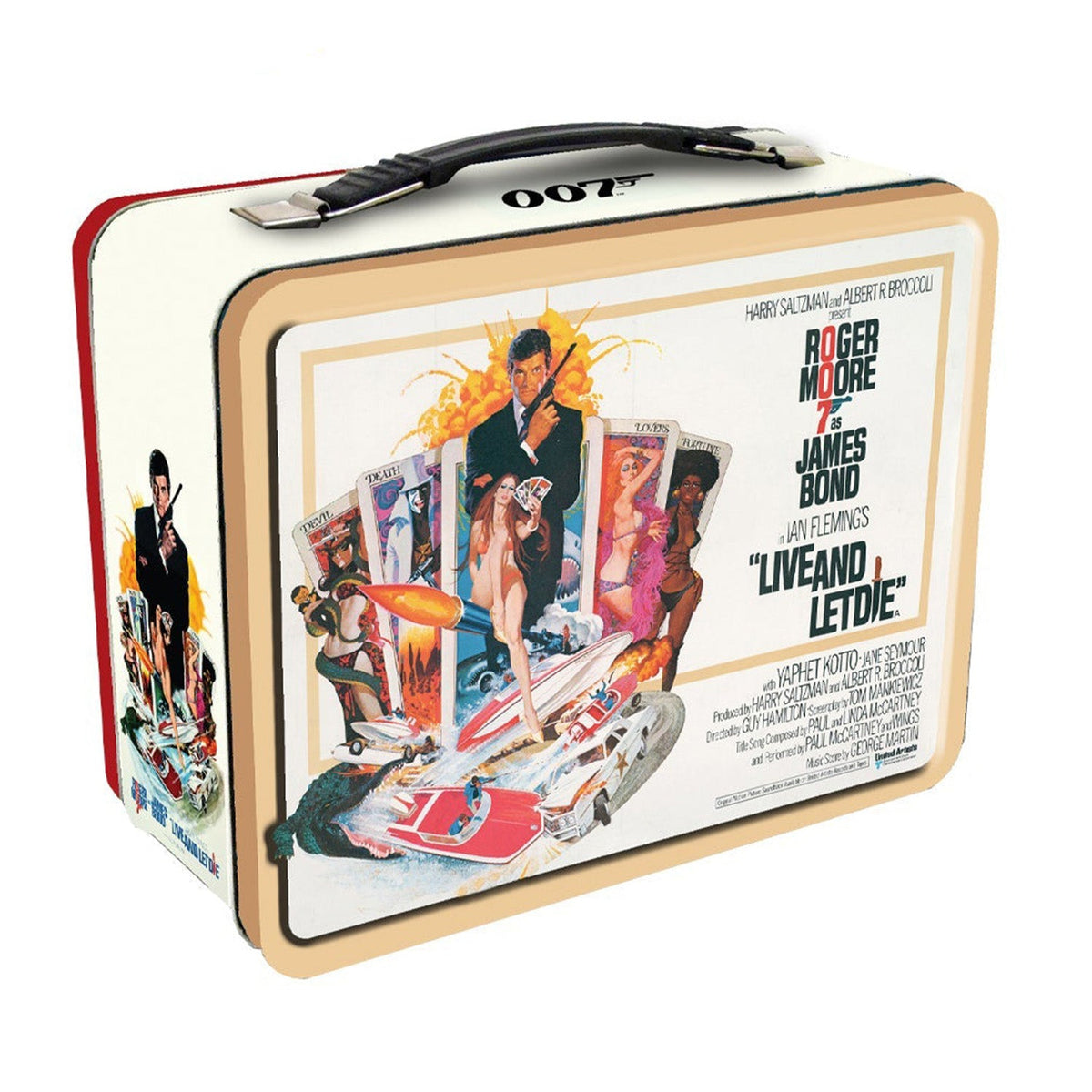 James Bond Live And Let Die Tin Tote Lunch Box Factory Entertainment 